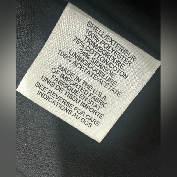 NEW Talbots Blazer Sz 6 Collared Black Suit Tailored Career Classic Preppy - Picture 12 of 13